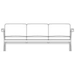 3 Plazas (An: 228 x P: 84 x Al: 71 cm) +2.442,69 €