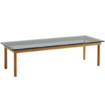 Estructura Roble Lacado Natural / Sobre Cristal Gris +634,34 €