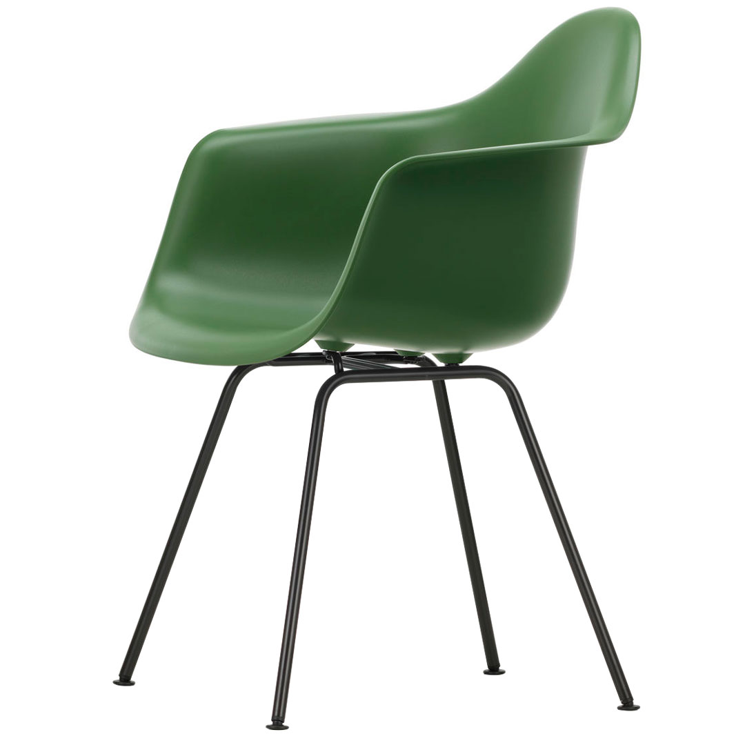 Silla Eames Plastic DAX Verde Bosque / Negro ER