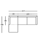 Sofá 1333/AL1S+1333/211D 0,00 €